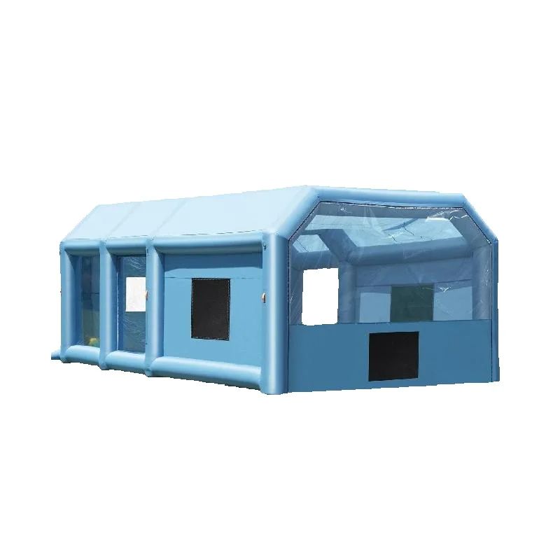 Inflatable Paint Booth - SucceBuy インフレータブルペイントブース 強力なブロワーとエアフィルターシステムを備えたインフレータブルスプレーブース ポータブルカーペイントブース