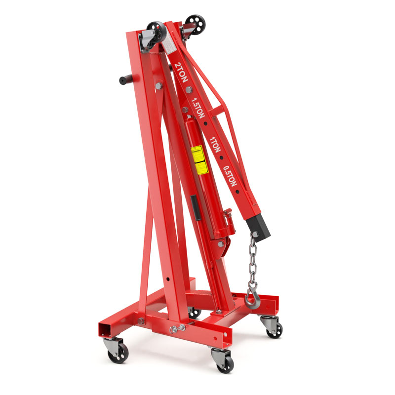 Engine Hoist Crane - ヘビーデューティー2トンエンジン クレーンスタンド ホイストリフトジャッキ 修理工場用 油圧エンジン クレーン