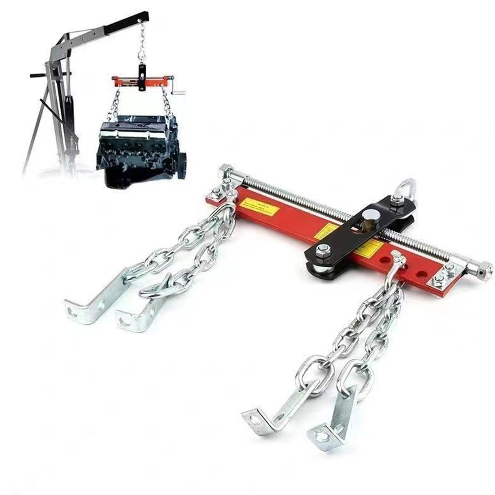 Engine Hoist Crane - エンジンホイスト ショップクレーン アクセサリー ローディングバランサー エンジンレベラー チェーン付き