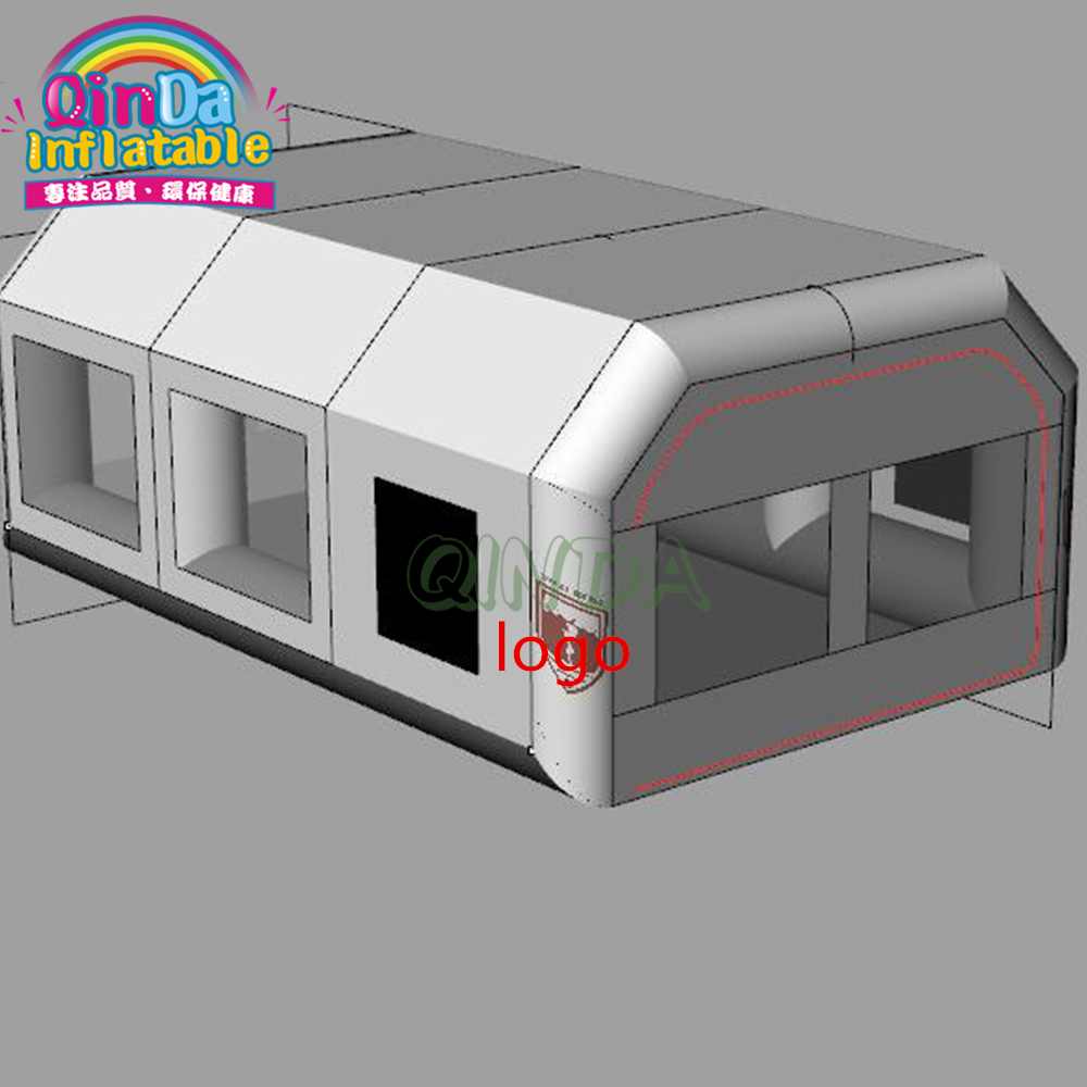 Inflatable Paint Booth - hing Tent 2 エアブロワー付き塗装用インフレータブルスプレーブース 車塗装メンテナンス用