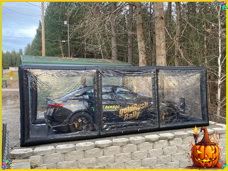 Inflatable Paint Booth - 気密ブース 車用インフレータブルスプレーブース 車用カバー収納バッグ 車用インフレータブルカーガレージカバーテント インフレータブル塗装用