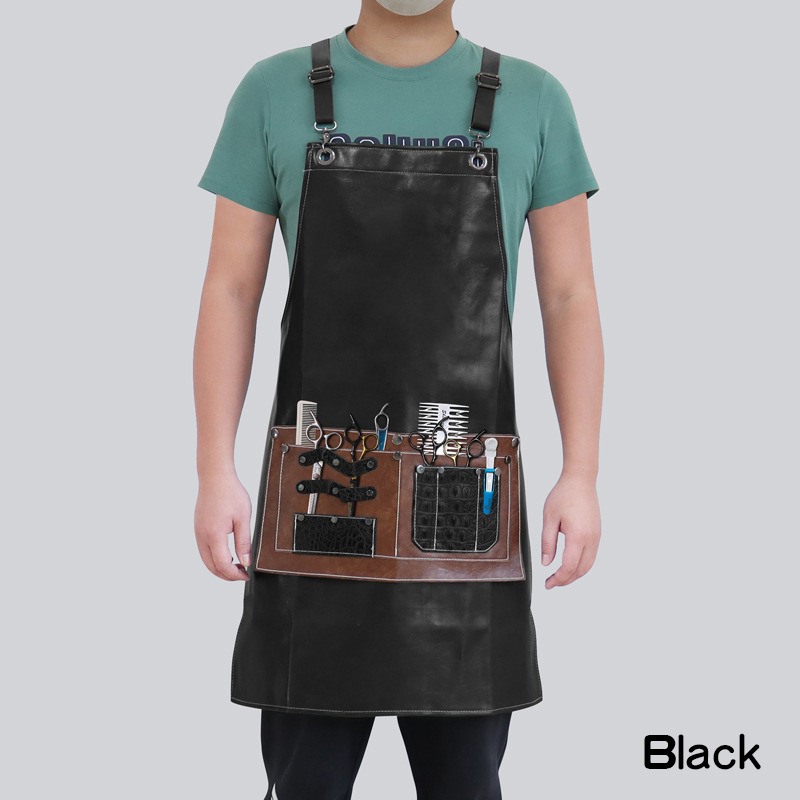 Auto Repair Shop Logo - カスタムロゴ付きPUレザーエプロン,防水,防汚,木工服,自動車修理店,大きな耐久性のあるポケット