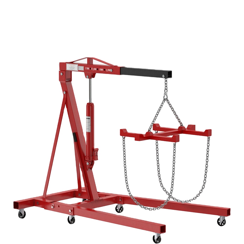 Engine Hoist Crane - 高品質エンジンホイストリフティングツール2トン折りたたみ式ショップエンジン クレーンXRD090203在庫あり