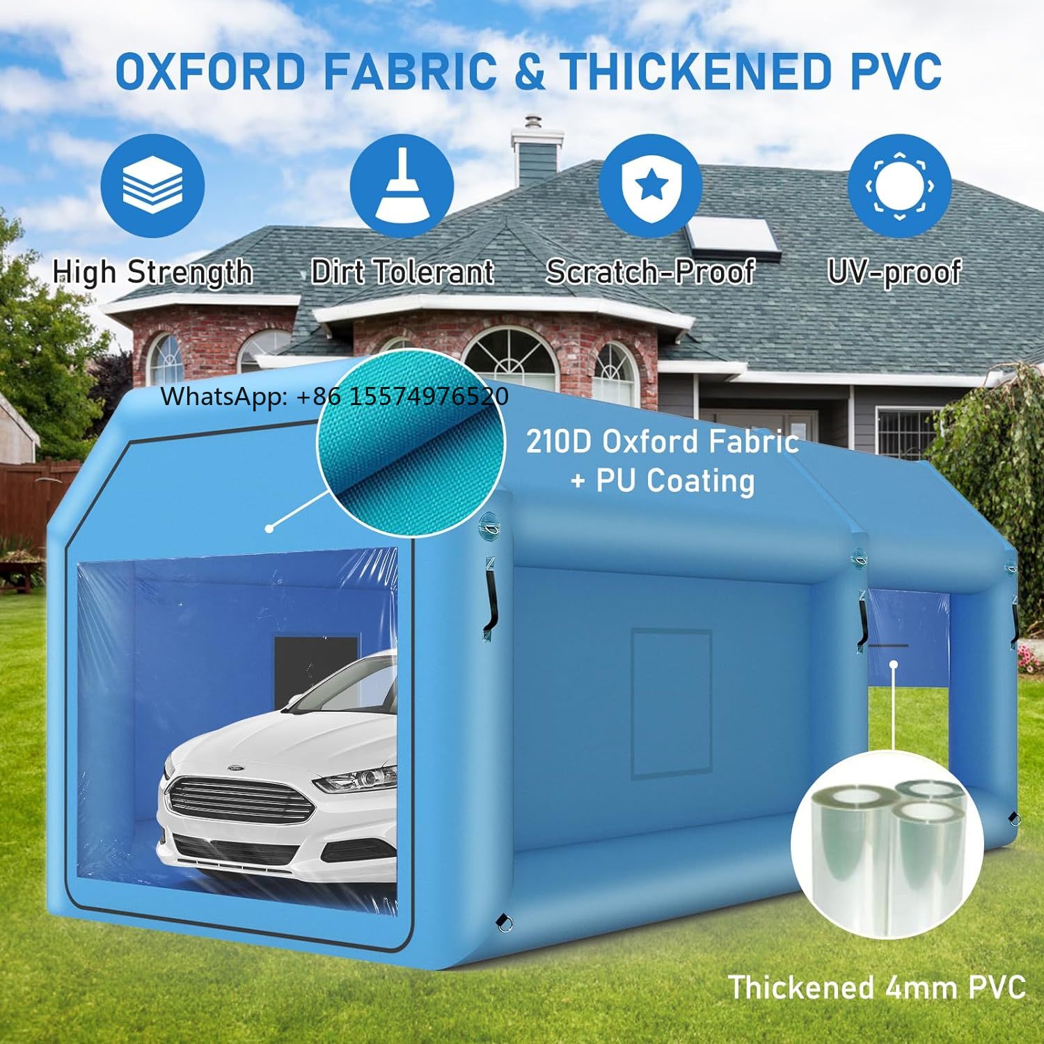 Inflatable Paint Booth - 2026年 - 特注巨大白色インフレータブルカーガレージテント、屋外インフレータブルカーガレージテント、気密塗装ブーステント
