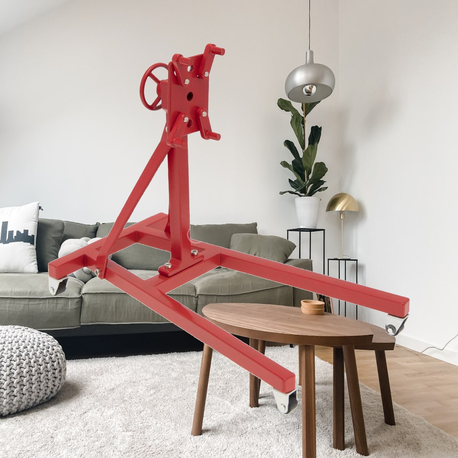 エンジンクレーン チェーン付き金属製モデルクレーン ホビーヤ - Engine Hoist Crane のレビューと価格