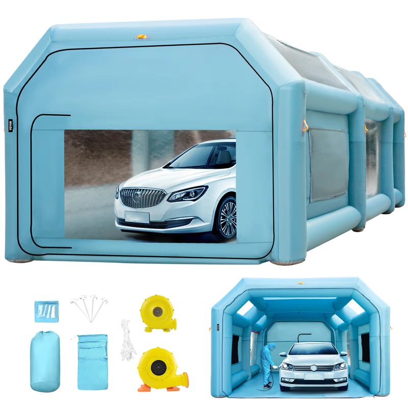 【人気商品】インフレータブルペイントブース 車用塗装ブーステ - Inflatable Paint Booth のレビューと価格