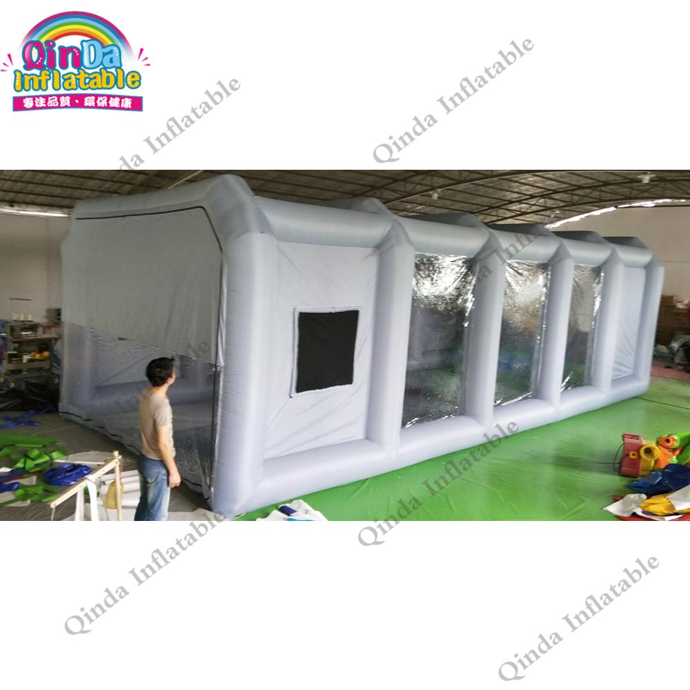 高品質スプレー塗装テント 10X5x3.5M 車用インフレー - Inflatable Paint Booth のレビューと価格