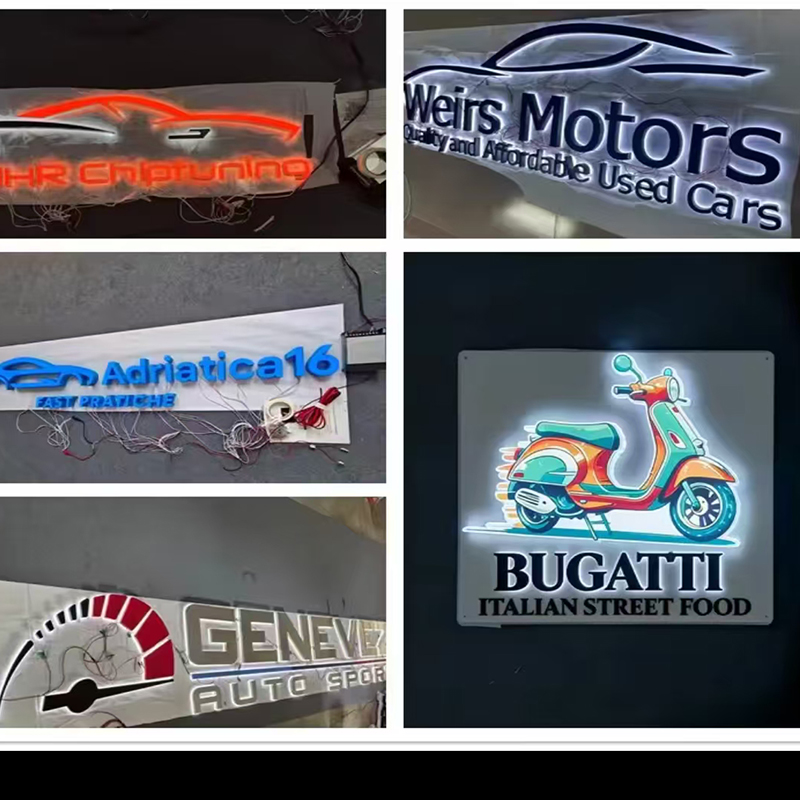 カスタムLEDバックライト文字看板 屋外防水 車両整備工場  - Auto Repair Shop Logo のレビューと価格