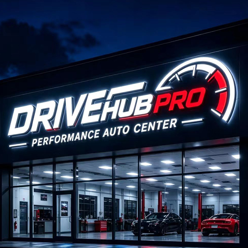 3D カスタム LED 照明付き文字看板屋外耐候性自動車修理 - Auto Repair Shop Logo のレビューと価格