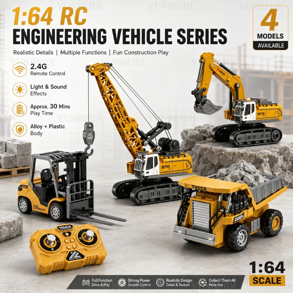 リモートコントロールミニ合金車 1:64 フォークリフトクレ - Engine Hoist Crane のレビューと価格