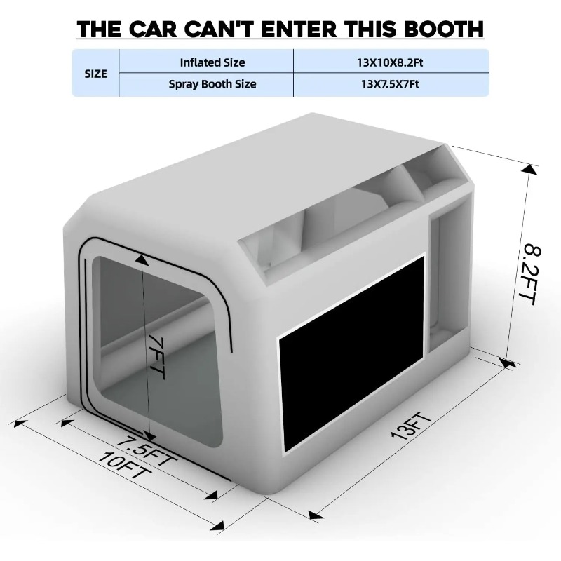 【大特価】耐久性のある車両用インフレータブル塗装ブース、アッ - Inflatable Paint Booth のレビューと価格